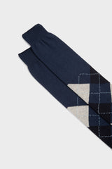 CALZA LUCA, 100% COTONE, BLUETTE.