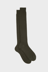CALZA RAFFAELLO, 100% COTONE, DARK GREEN.