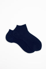 CALZA SOFIA, 100% COTONE, NAVY.