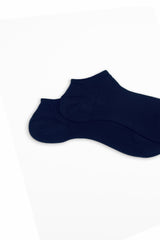 CALZA SOFIA, 100% COTONE, NAVY.