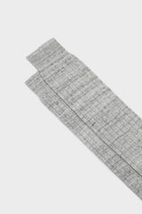 Close-up of the ribbed cuff of Bresciani VALERIO socks, highlighting the high cuff and fine ribbed texture.