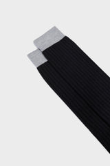 CALZA ELIA. LANA 90% NYLON 10%, BLACK-PEARL.