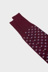 CALZA PAVONE. 100% COTONE, BORDEAUX.