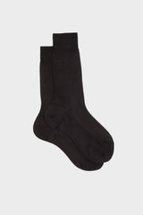 CALZA BARBARA. COLLEZIONE DONNA, 100%SETA, BLACK.
