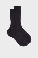 CALZA BARBARA. COLLEZIONE DONNA, 100%SETA, DARK BLUE.