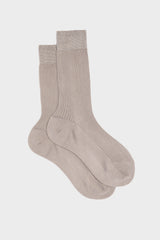 CALZA BARBARA. COLLEZIONE DONNA, 100%SETA, PEARL GREY.