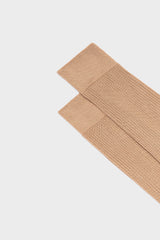 CALZA BARBARA. COLLEZIONE DONNA, 100%SETA, SAND.