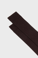 CALZA CRISTINA. COLLEZIONE DONNA, 80%LANA 20% NYLON, DARK BROWN.