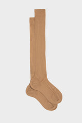 CALZA CRISTINA. COLLEZIONE DONNA, 80%LANA 20% NYLON, SAND.