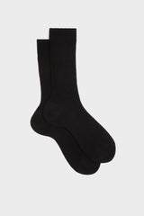 CALZA MICHELA. COLLEZIONE DONNA, 90%LANA 10% NYLON, BLACK.