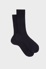 CALZA MICHELA. COLLEZIONE DONNA, 90%LANA 10% NYLON, BLUE.