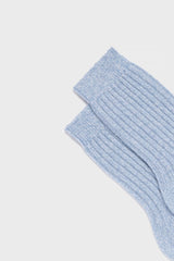 CALZA PATRIZIA. COLLEZIONE DONNA, 90% LANA 10% CASHMERE, LIGHT BLUE.