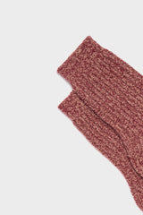 CALZA PATRIZIA. COLLEZIONE DONNA, 90% LANA 10% CASHMERE, RED.