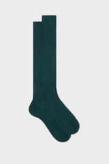 CALZA ASCANIO, 80 % LANA 20% POLIAMMIDE, DARK GREEN.