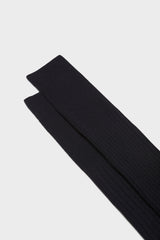 CALZA ASCANIO. 80 % LANA 20% POLIAMMIDE, TINTA UNITA, NAVY.