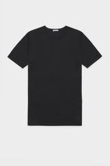 MAGLIA GIROCOLLO. 100% COTONE, MANICA CORTA, BLACK.