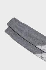 CALZA LAPO, 90% LANA 10% POLIAMMIDE, INTARSIO, GREY-PEARL-CREAM-BLACK.