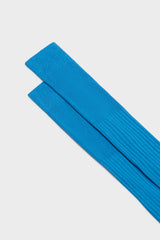 CALZA MARCELLO. 100% COTONE BIOLOGICO, TINTA UNITA, TURQUOISE.