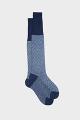 CALZA ANTEO, 75% COTONE 25% LINO, LIGHT BLUE.