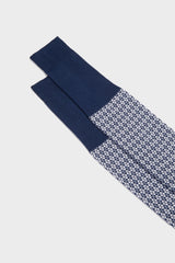 CALZA ILARIO, 100% COTONE,  BLUE WHITE.