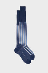 CALZA MAURO, 100% COTONE, BLUE
