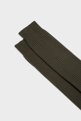 CALZA RAFFAELLO, 100% COTONE, DARK GREEN.
