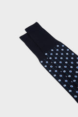 CALZA PAVONE. 100% COTONE, BLUE.