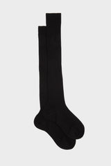 CALZA CRISTINA. COLLEZIONE DONNA, 80%LANA 20% NYLON, BLACK.