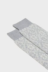 SOCKS ASTRUM. WOOL MIXED SOCK, PEARL-IVORY.