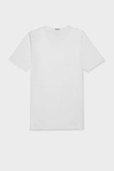 MAGLIA GIROCOLLO. 100% COTONE, MANICA CORTA, WHITE.